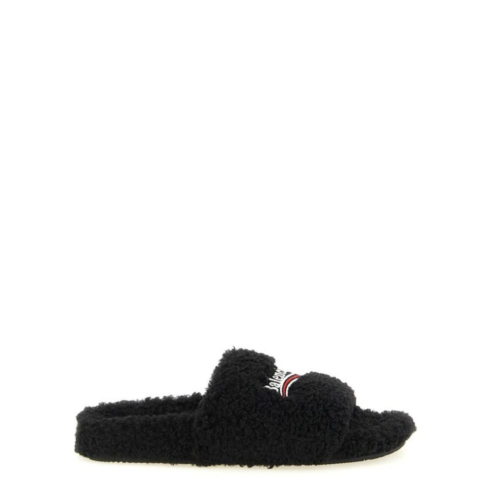 Balenciaga Women 'Furry' Open Sandals